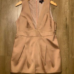 Topshop US8 Pink low cut short romper